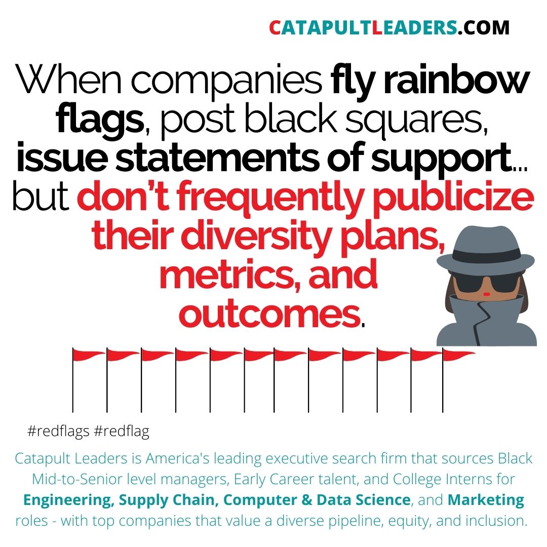 Red Flag - Rainbow Flags Not Diversity Hiring Results - Catapult Leaders