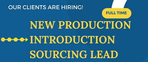 New Production Introduction Sourcing Lead - Job - banner - Catapult Leaders