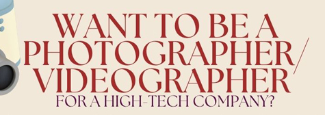 videographer photographer job ad banner